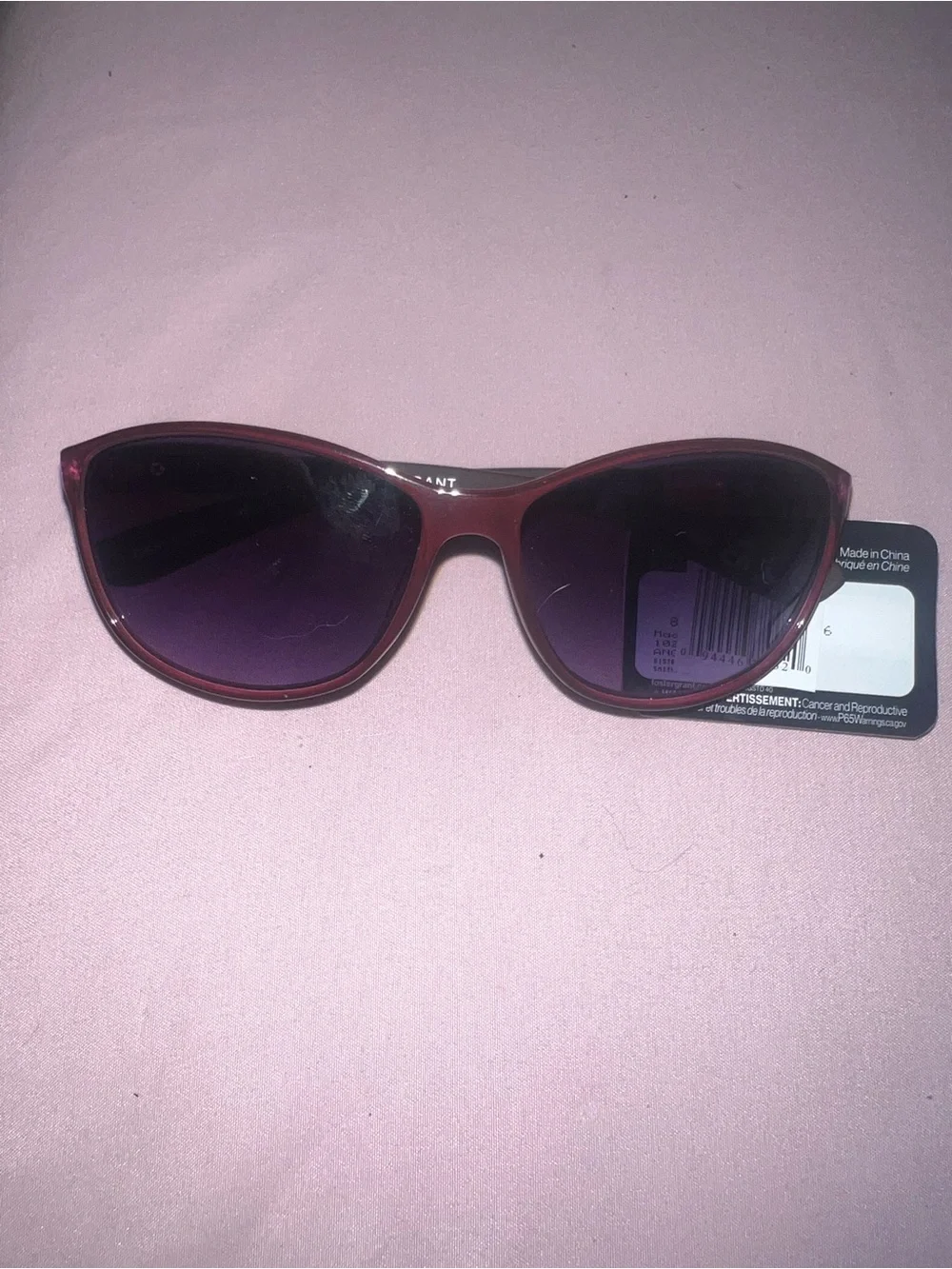 Foster Grant Purple Frame with Gradient Purple Lenses Cat-Eye Sunglasses
